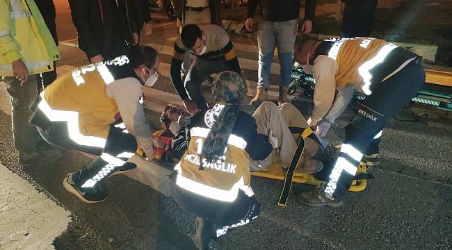 Orhangazi’de minibüsün çarptığı yaya yaralandı