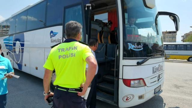 Bursa’da şehirler arası otobüs seferleri polis kontrolü altında