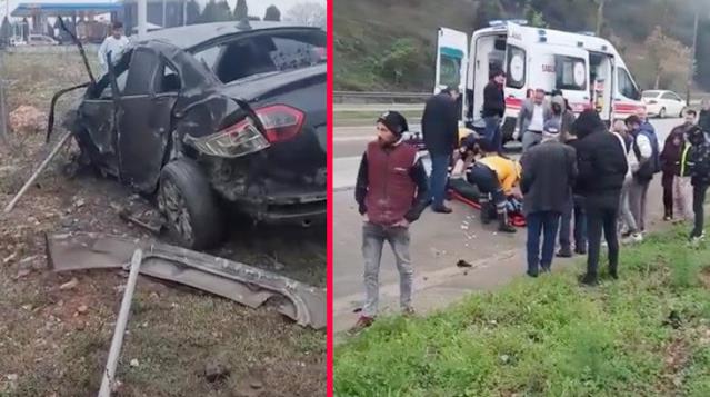 Bursa’da yağmur nedeniyle kayganlaşan yolda kaza:1 kişi hayatını kaybetti