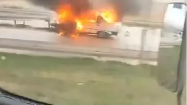 Bursa-İzmir Otobanında Yangın