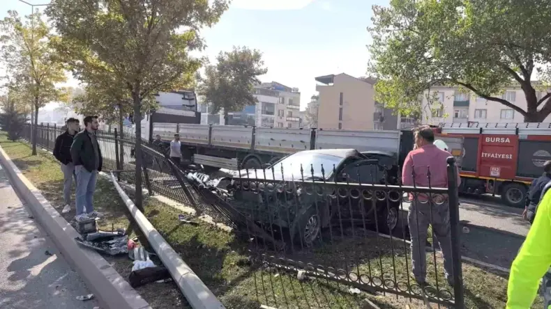 İnegöl’de Otomobil Kazası: 2 Yaralı